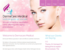 Tablet Screenshot of dermacaremedical.co.uk